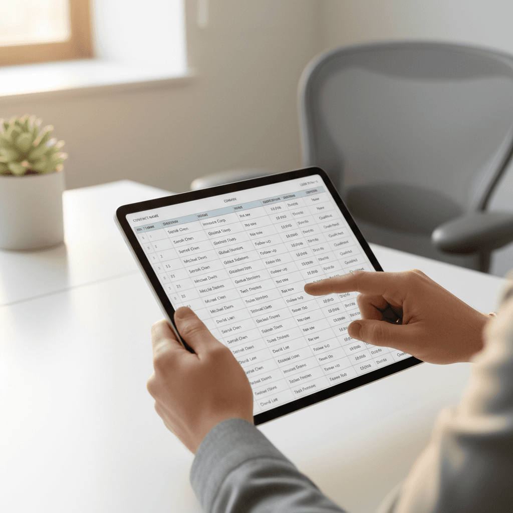 Lead qualification process with verified prospect information