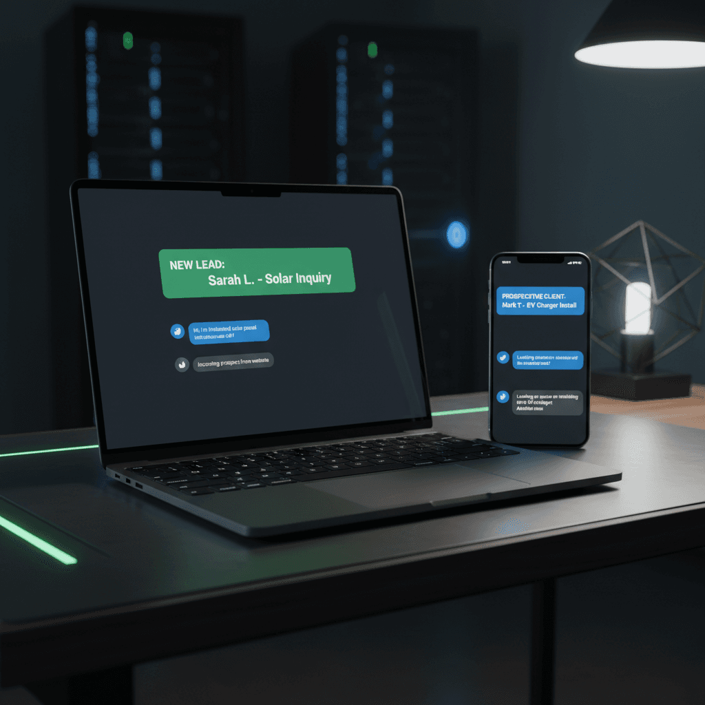 24/7 lead capture system with real-time notifications across devices